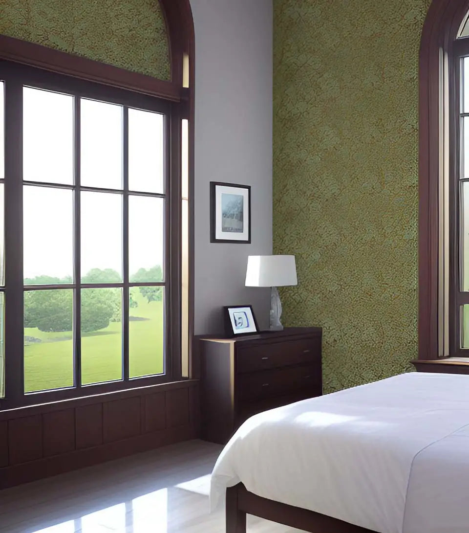 How to install peel and stick wallpaper around window California