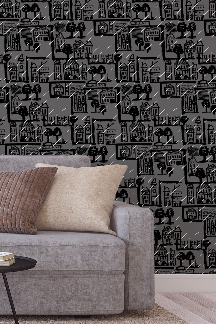 Rain in the City Wallpaper 3304