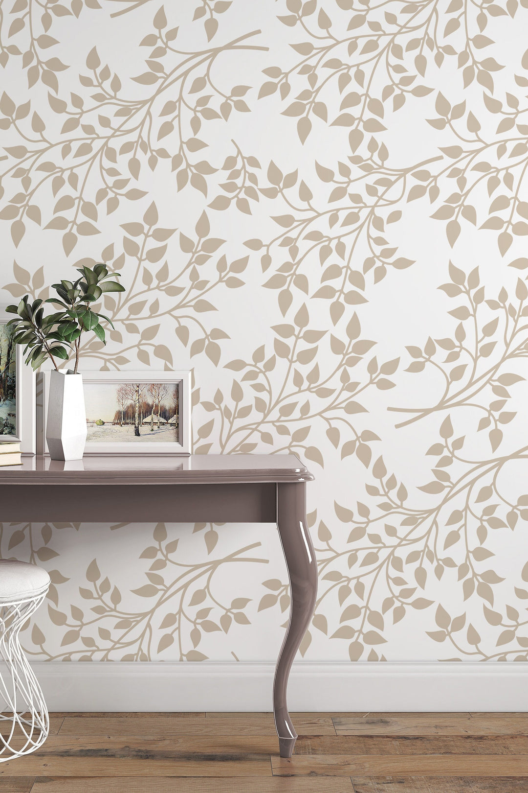 Boho Botanical Leaves Wallpaper #3618