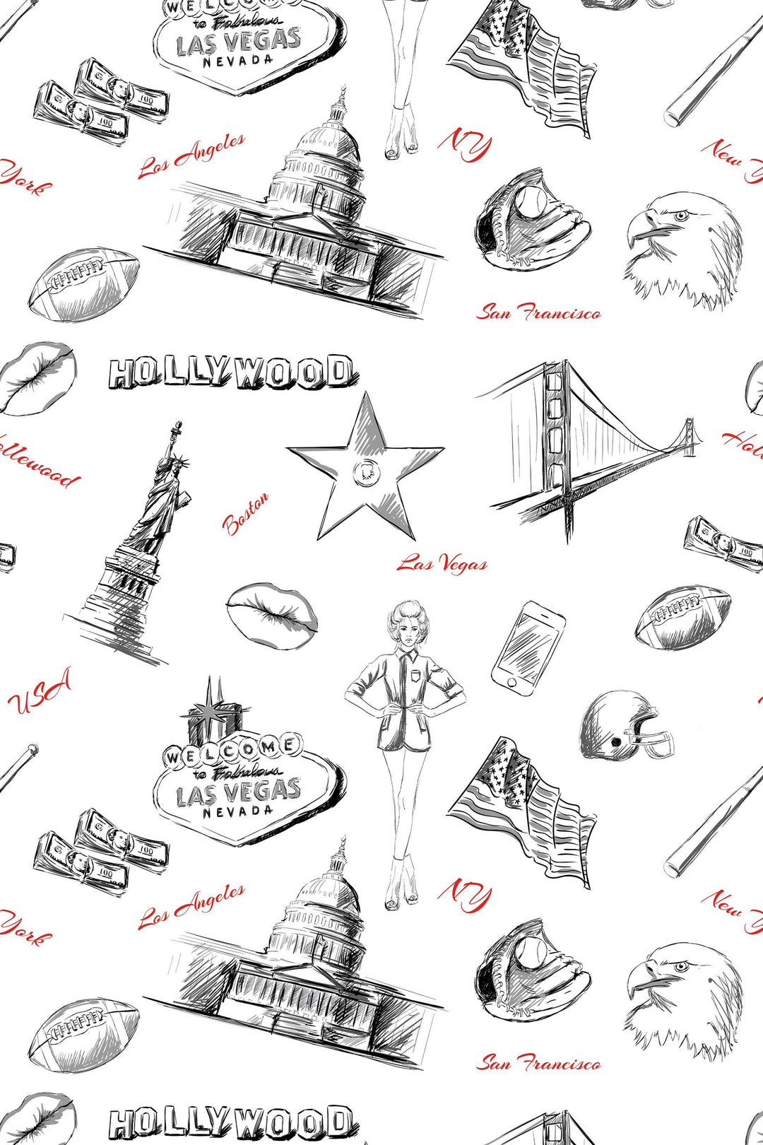 American Sketch Icons Wallpaper #3725