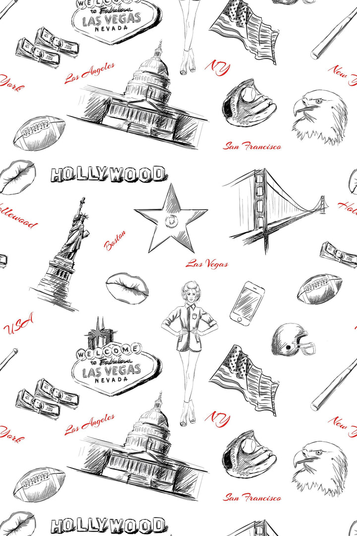 American Sketch Icons Wallpaper #3725