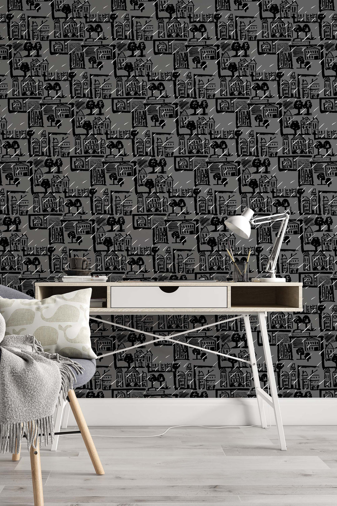 Rain in the City Wallpaper 3304