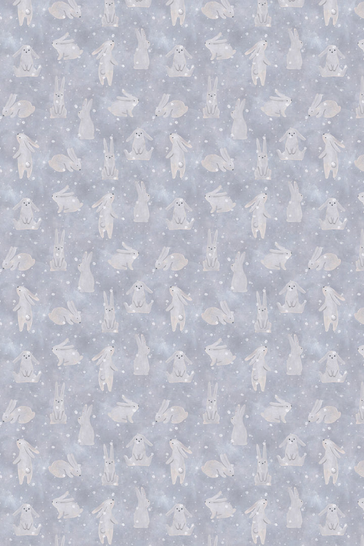 Cute Bunny Wallpaper – Soft Nursery Animal Pattern 3628