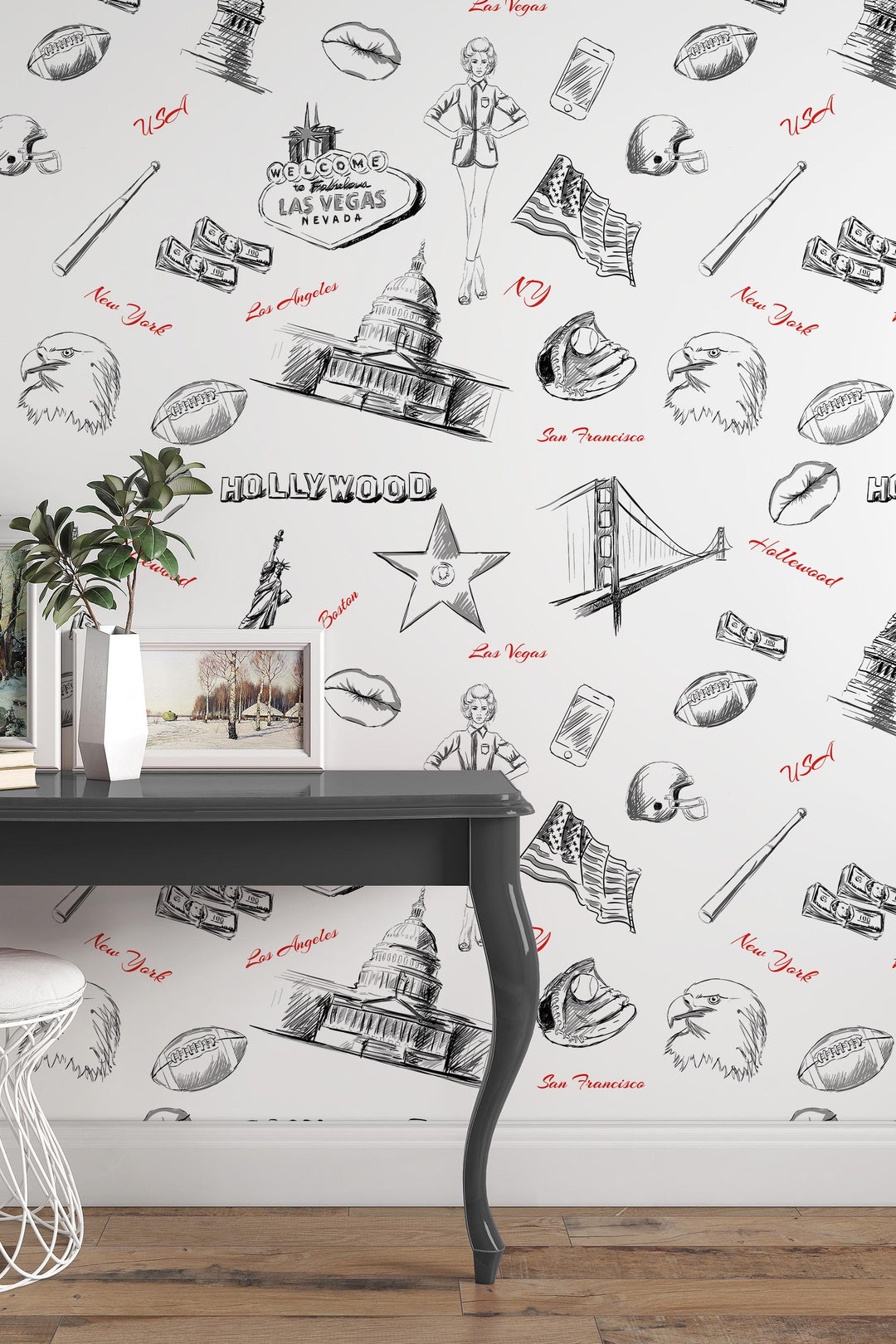 American Sketch Icons Wallpaper #3725