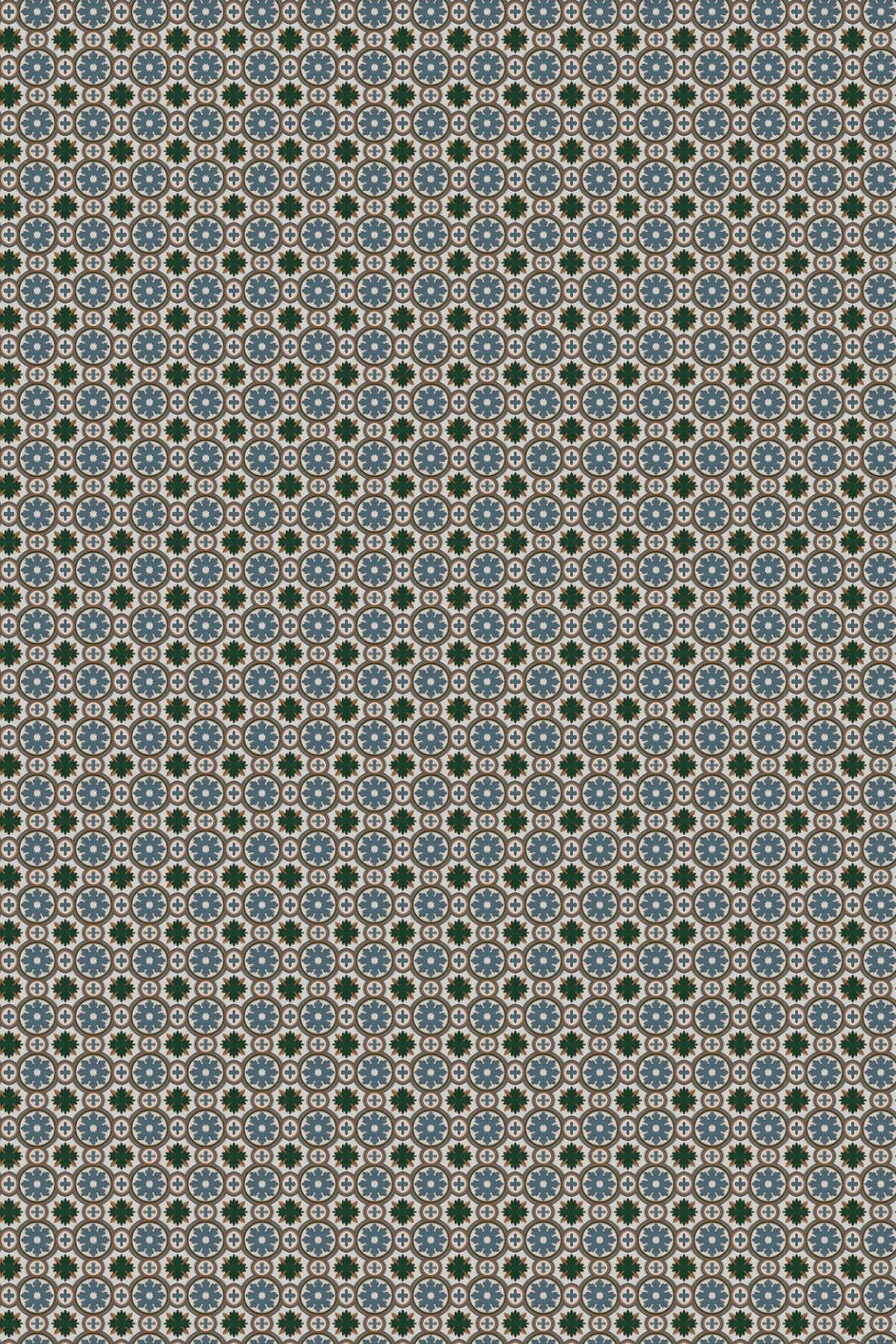 Geometric Tile Pattern Wallpaper  Vintage Mosaic 3764