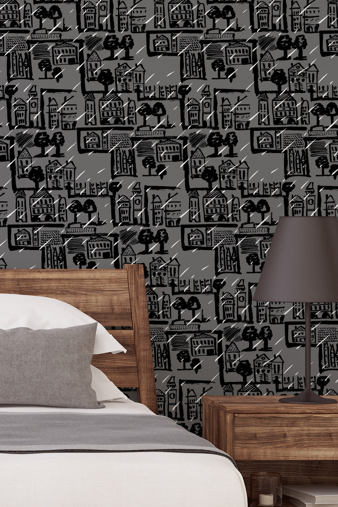 Rain in the City Wallpaper 3304