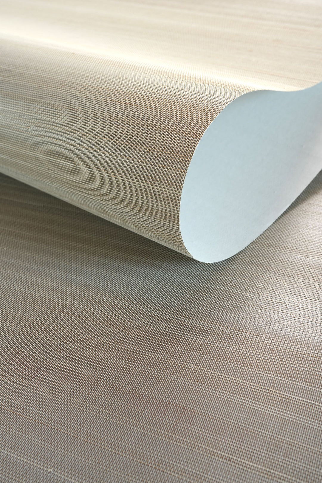 Abaca smoky-neutral Coastal Wallpaper With Organic Texture Natural Grasscloth Wallpaper 40020