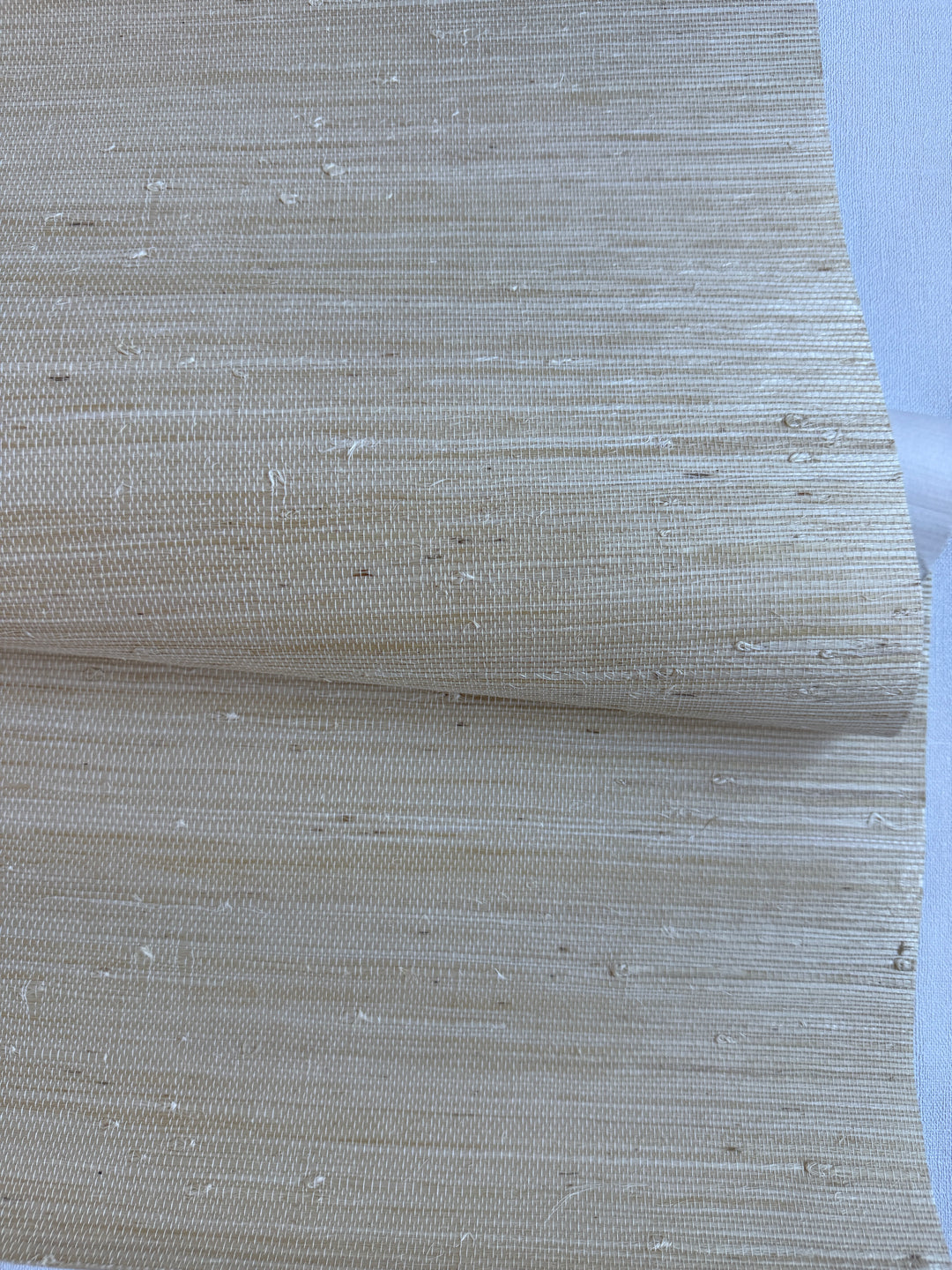 Super Hemp Natural Grasscloth – Light Straw Beige Handwoven 42114