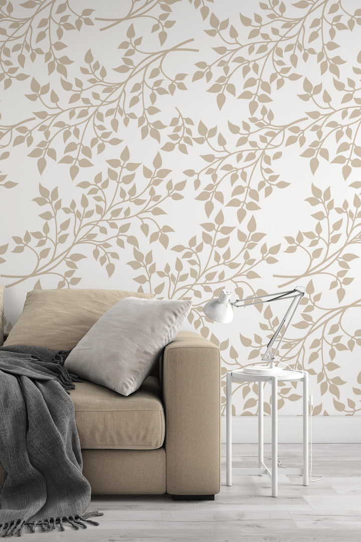 Boho Botanical Leaves Wallpaper #3618