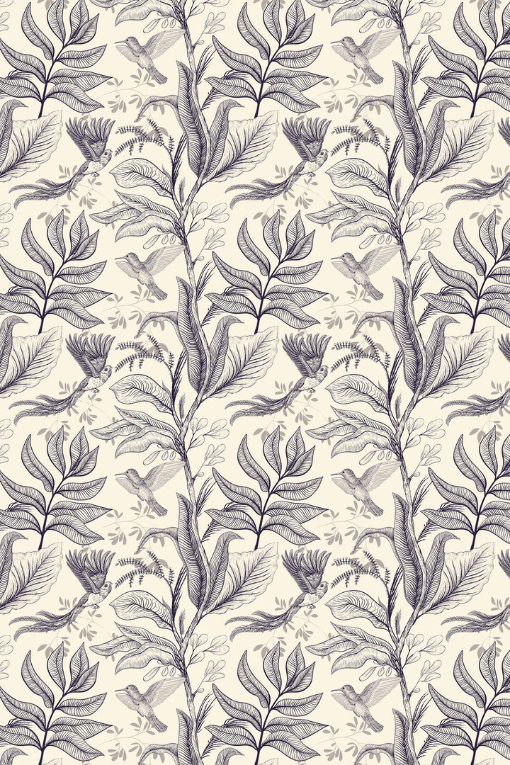 Hummingbirds and Tropical Leaves Wallpaper #3657