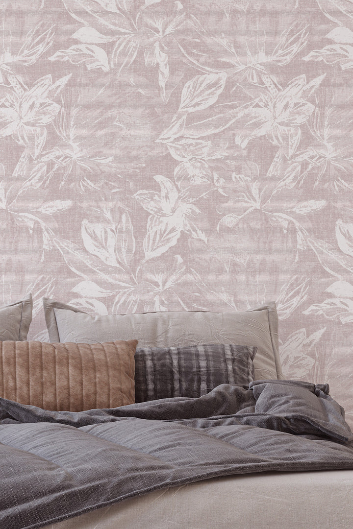 Linen Flowers on Light Background Wallpaper #3326