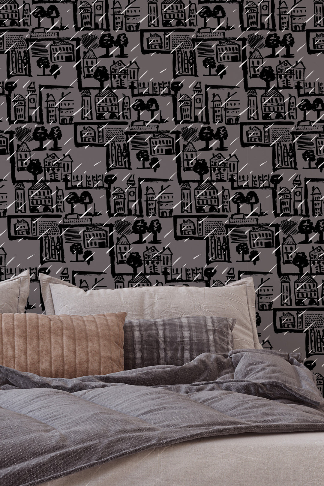 Rain in the City Wallpaper 3304