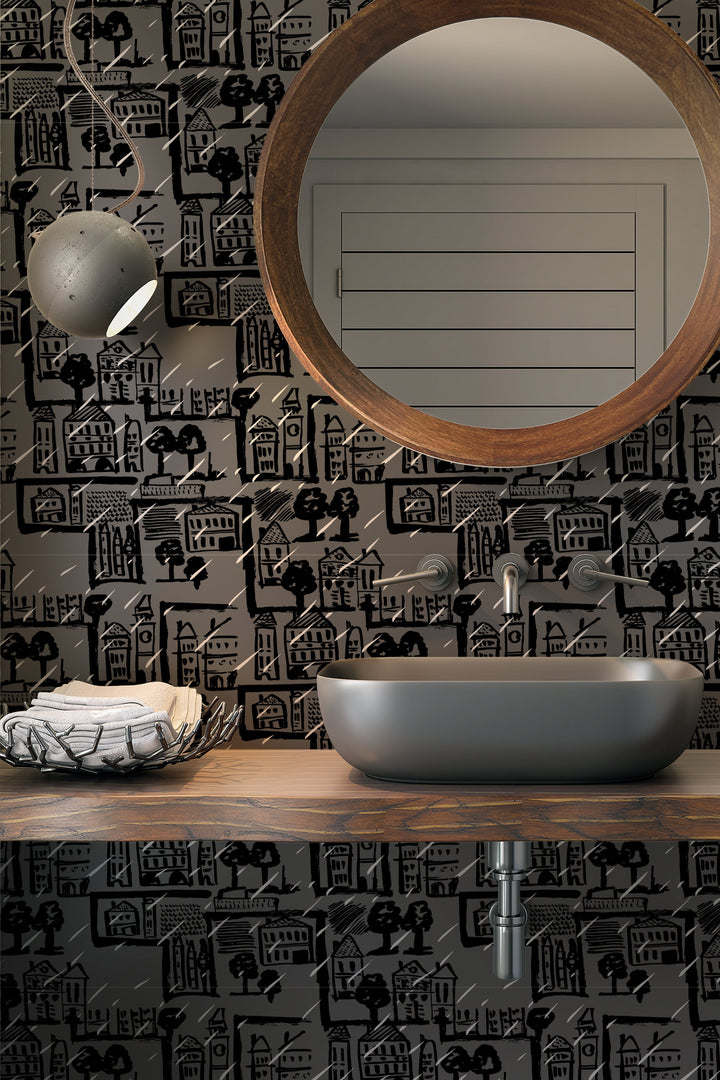 Rain in the City Wallpaper 3304