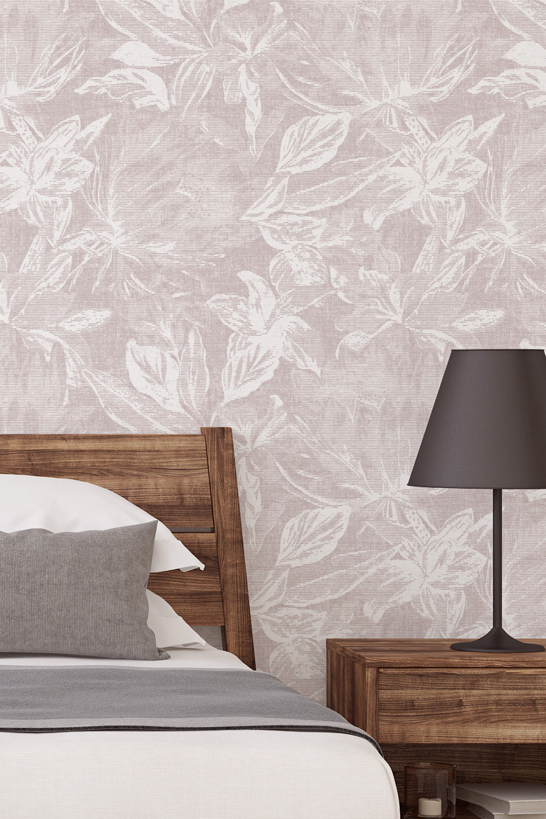 Linen Flowers on Light Background Wallpaper #3326