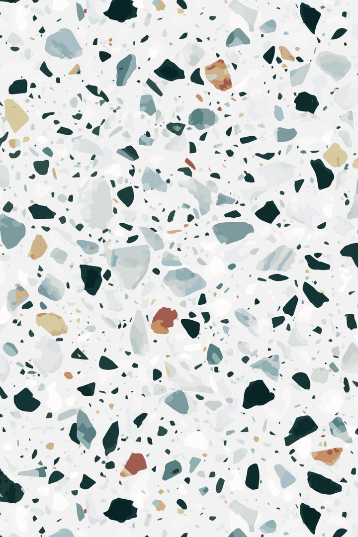 Terrazzo Elegant Vinyl Wallpaper Rolls For Accent Walls 3421
