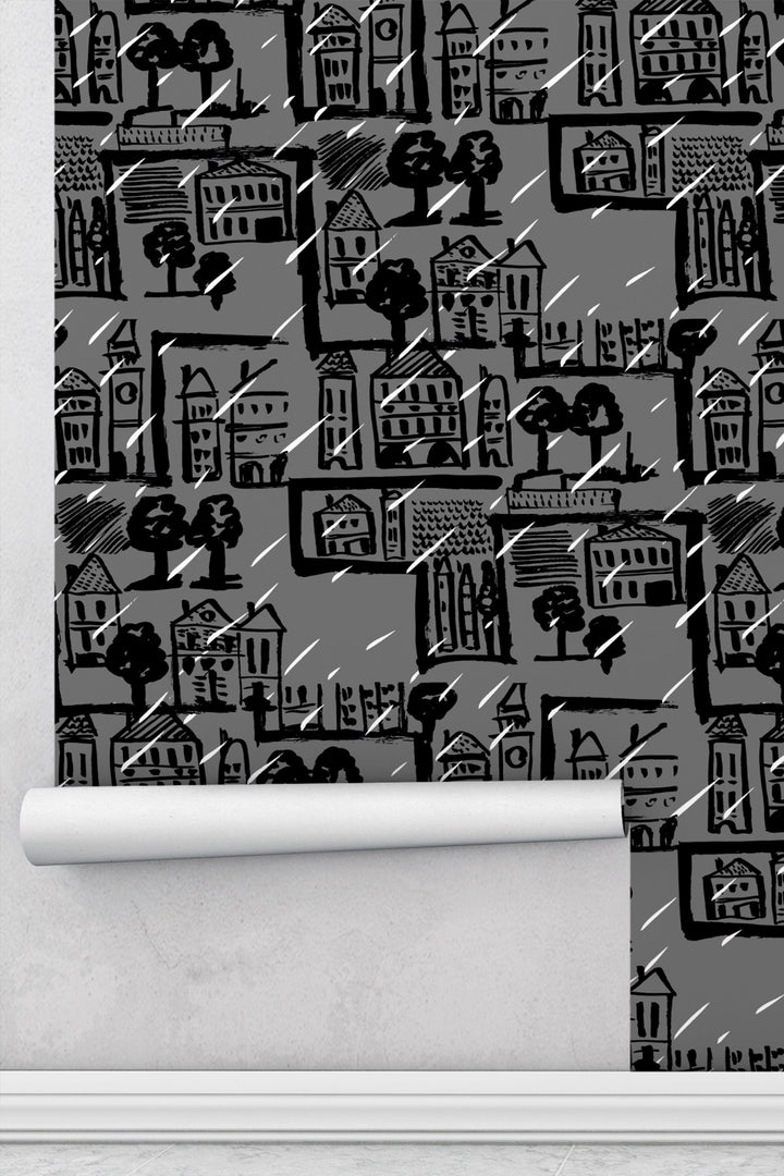 Rain in the City Wallpaper 3304