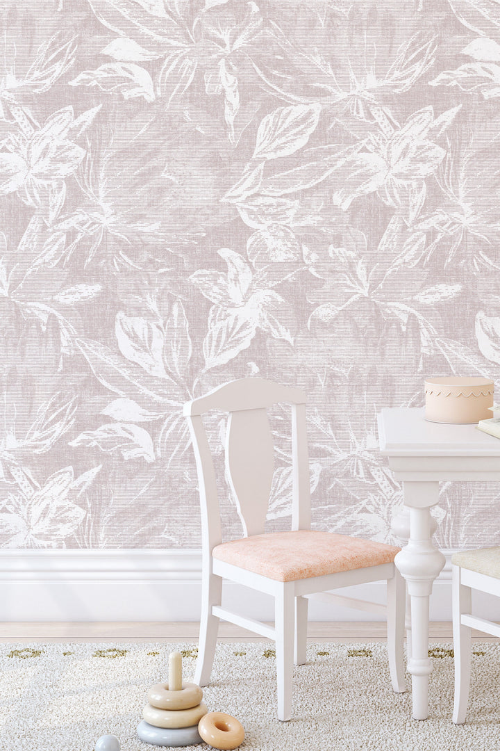 Linen Flowers on Light Background Wallpaper #3326