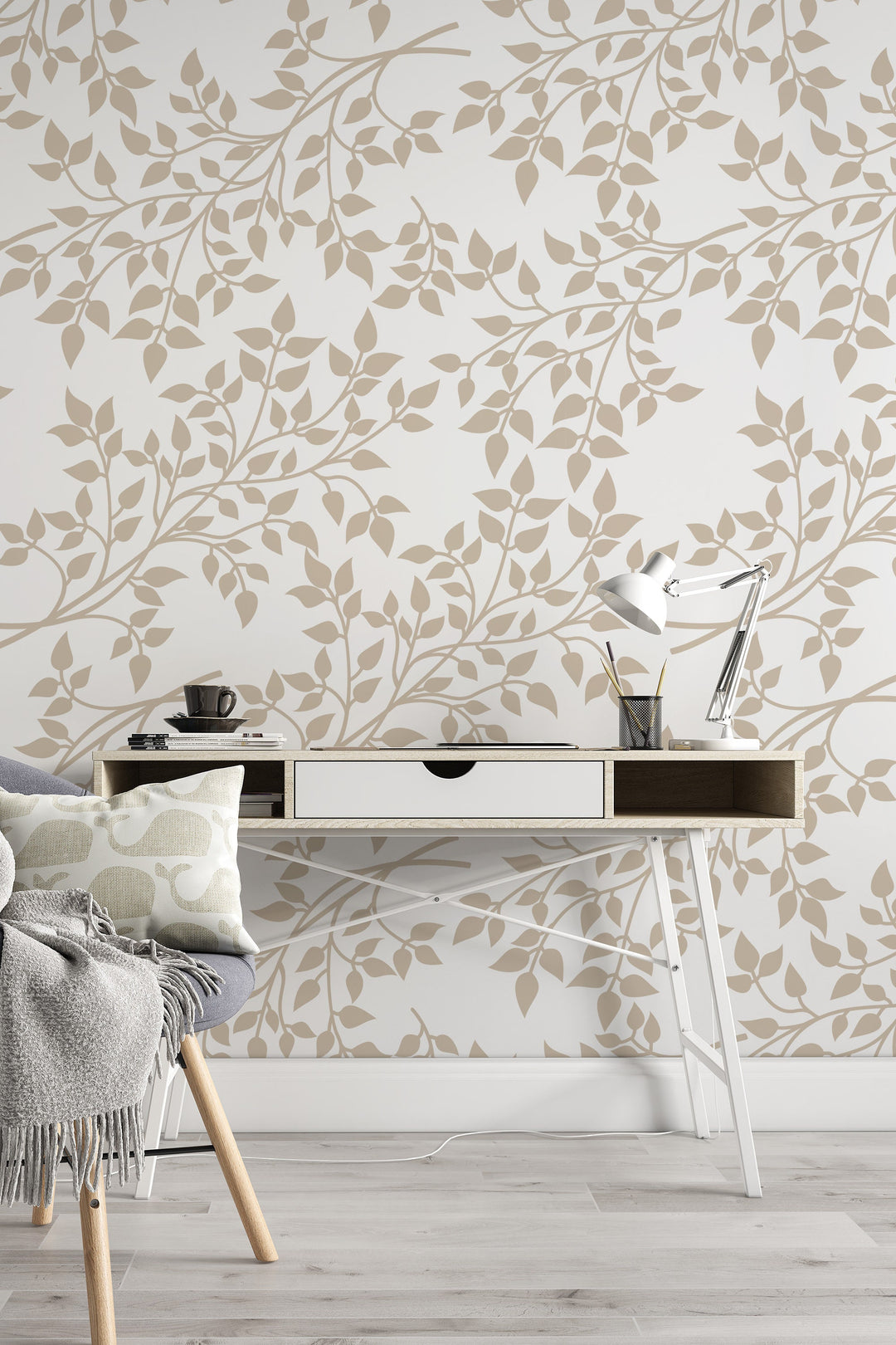 Boho Botanical Leaves Wallpaper #3618
