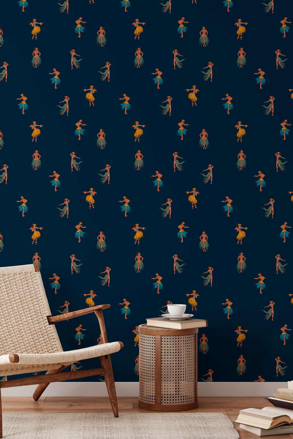 Hawaiian Dancers In The Night 3717