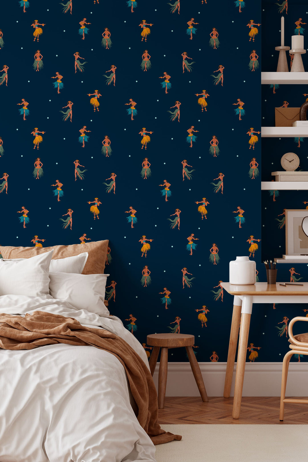 Hawaiian Dancers In The Night 3718