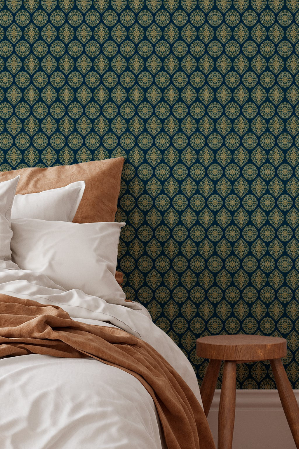 Classic Ornamental Medallion Wallpaper Elegant Geometric 3768