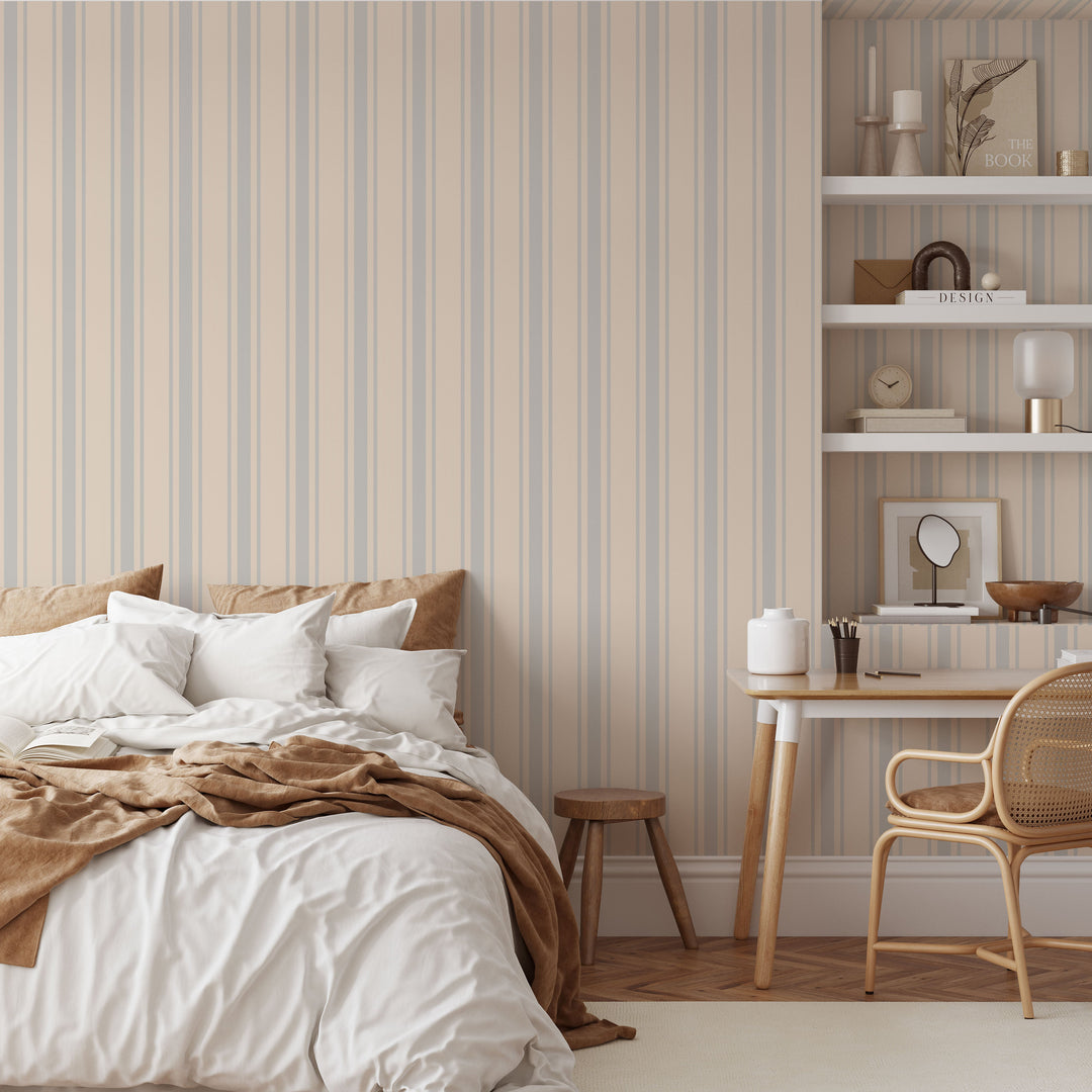 tented stripe 3690 Tented Stripe Traditional Non-Woven (Finland Paper) / 1 roll: 2 ft (w) x 4.5 ft (h)