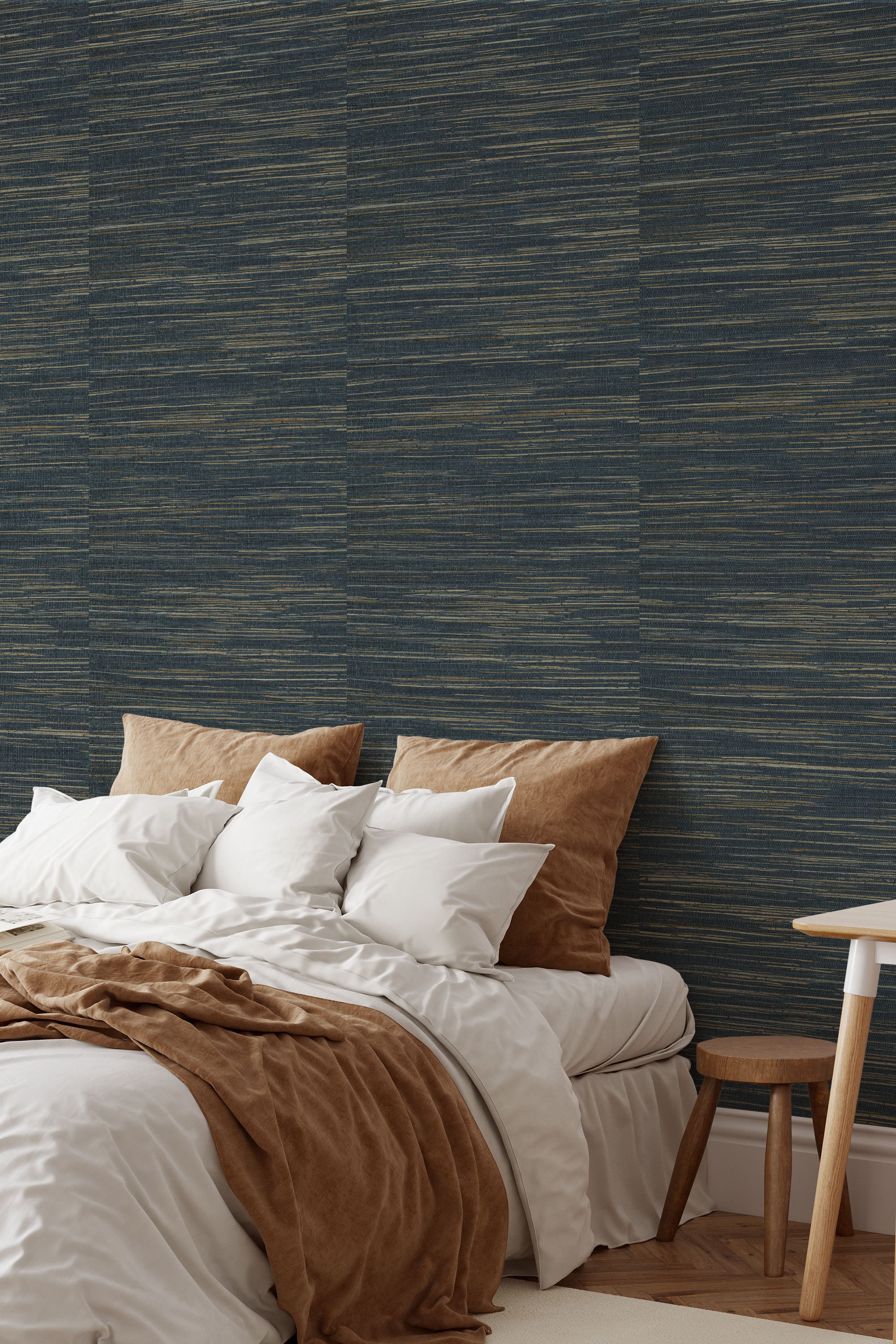 Faux Hemp Grasscloth Wallpaper Soft Mineral Neutrals 71034