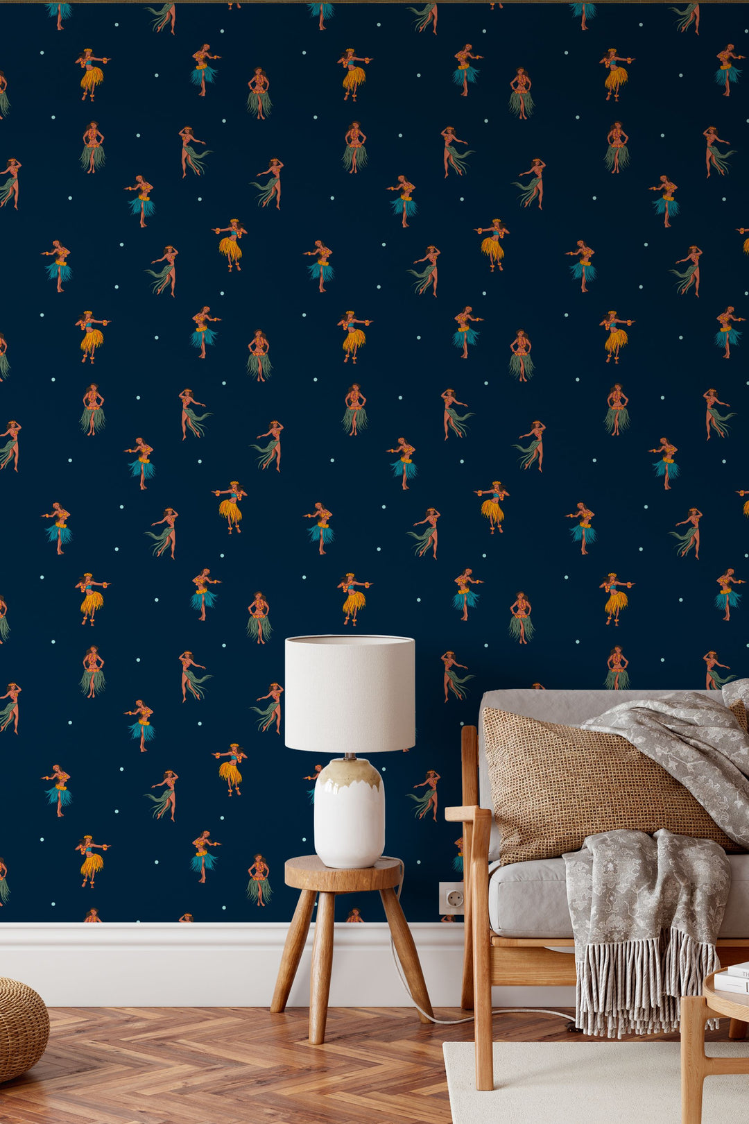 Hawaiian Dancers In The Night 3718