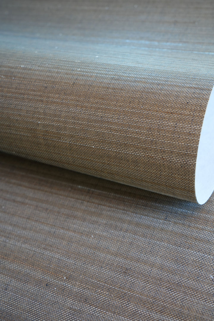 Abaca Deep Olive Canyon Natural Grasscloth Wallpaper 40164