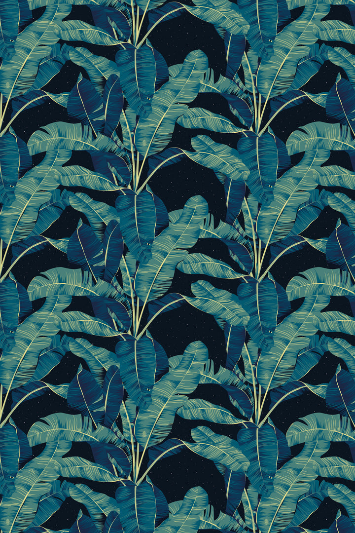 Tropical Palm Wallpaper – Peel and Stick Vinyl Wallpaper Rolls with Palm Leaves Mural