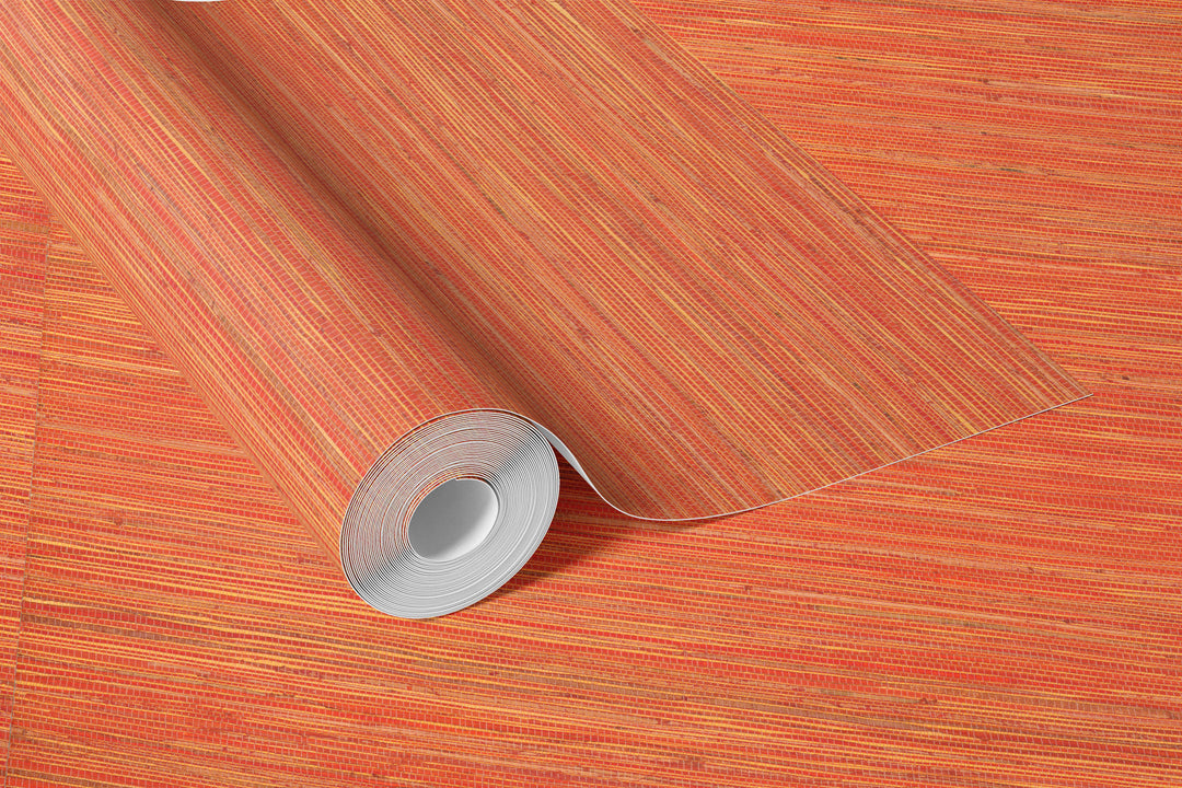 Faux Hemp Grasscloth Red 71007