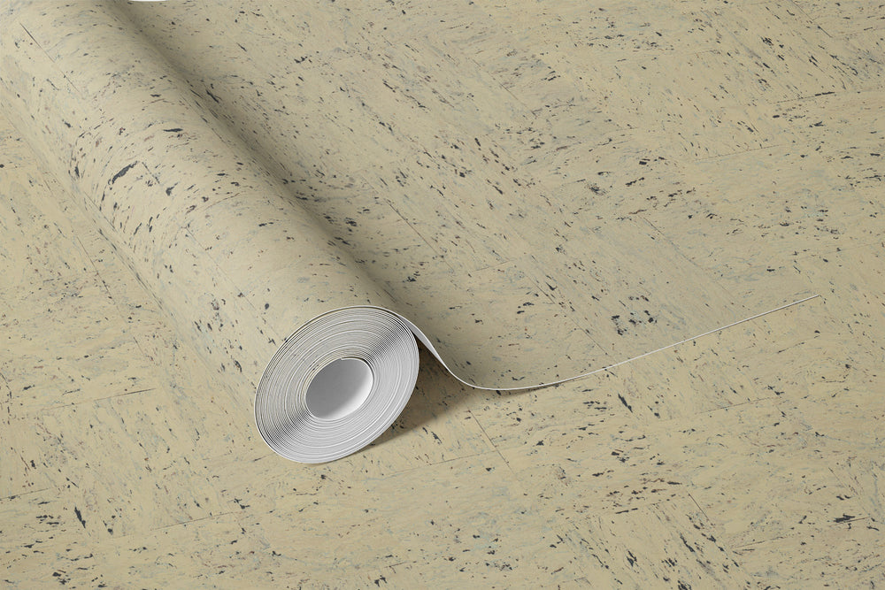 Faux Cork Wallpaper Beige Cork Texture Vinyl Wallcovering with Dark Flecks 78360