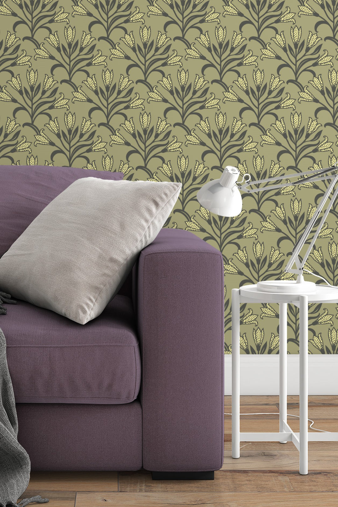 Art Nouveau Floral Wallpaper Exclusive Lillies 3442