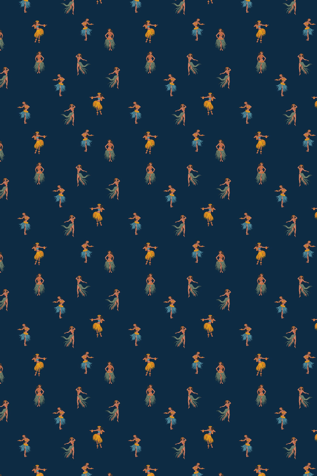 Hawaiian Dancers In The Night 3717