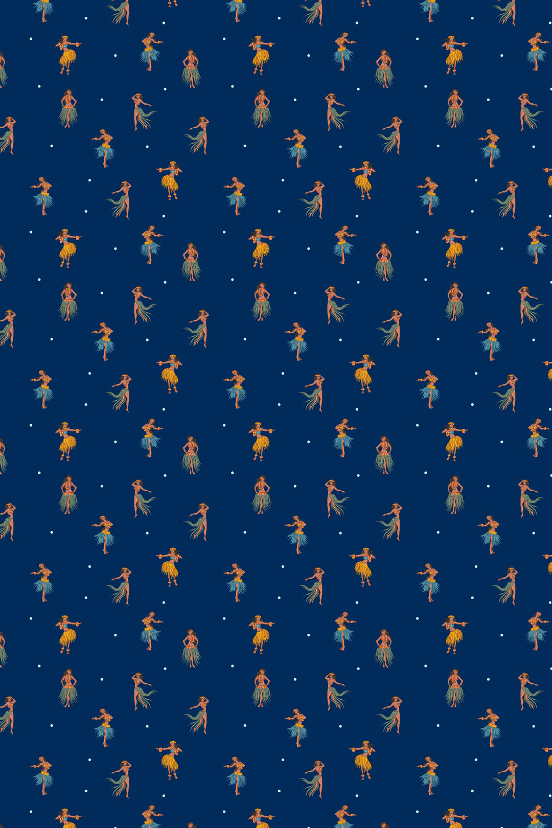 Hawaiian Dancers In The Night With Stars 3715