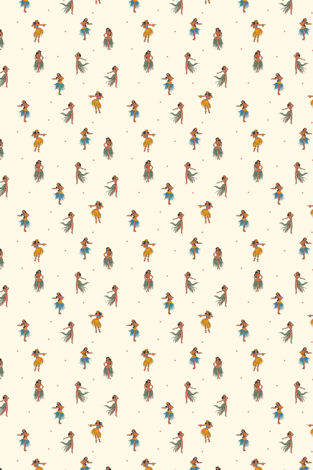 Hawaiian Dancers On Sand Background 3711