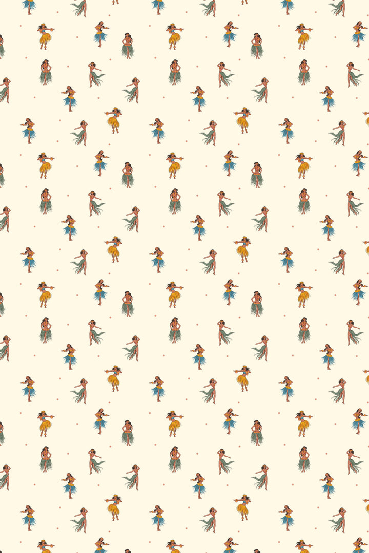 Hawaiian Dancers On Sand Background 3711