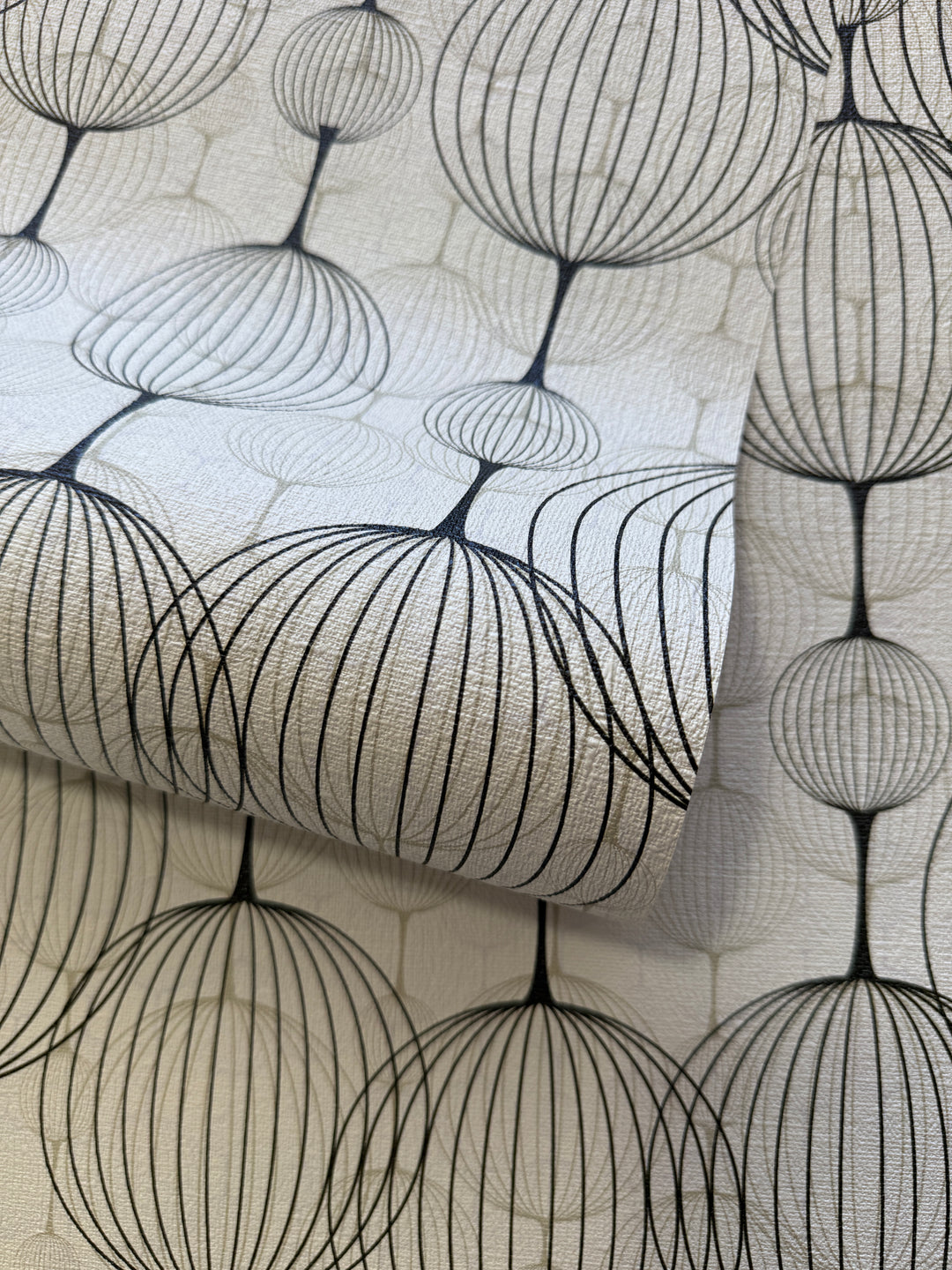 Abstract Balloon Light Gray Removable Wallpaper 3362