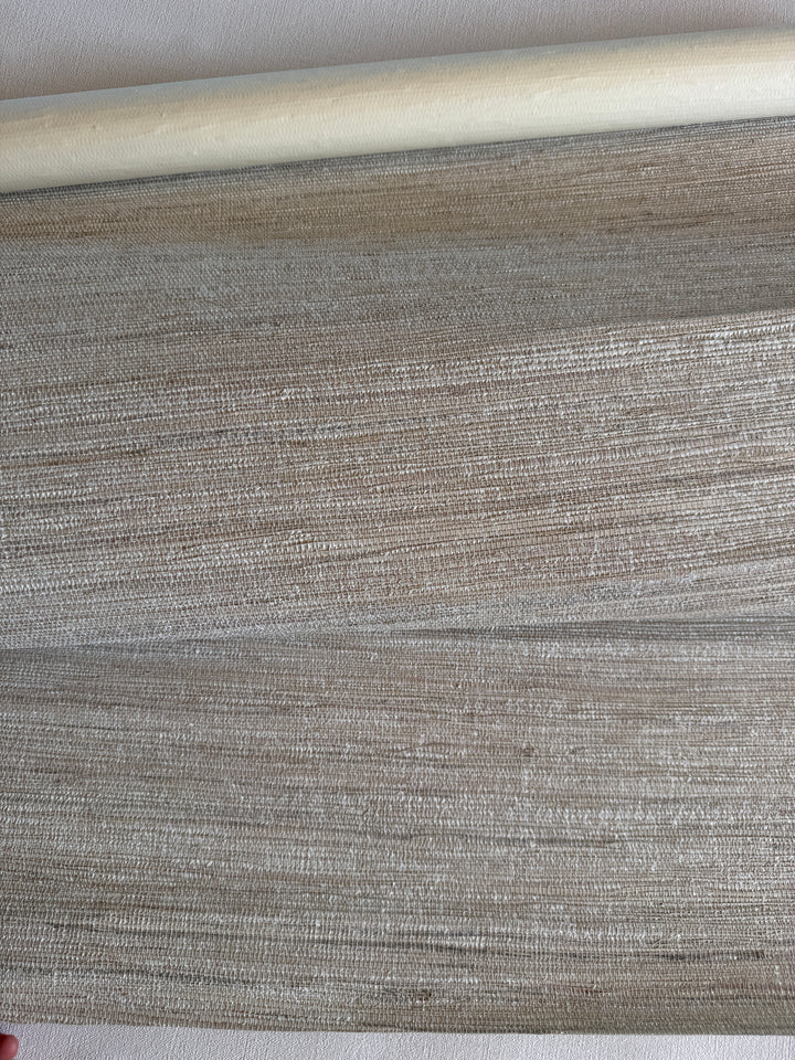 Soft Mineral Hemp Grasscloth Wallpaper 41040