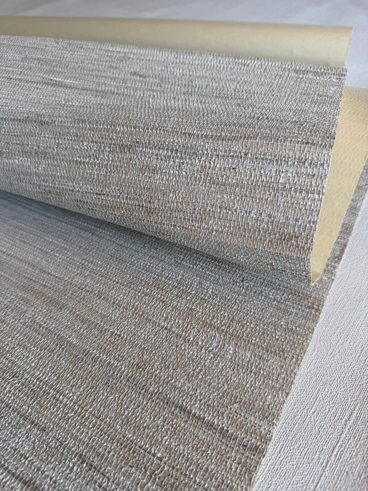 Soft Mineral Hemp Grasscloth Wallpaper 41040