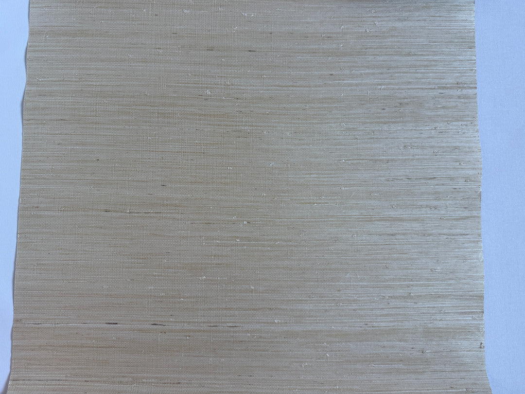 Super Hemp Natural Grasscloth – Light Straw Beige Handwoven 42114