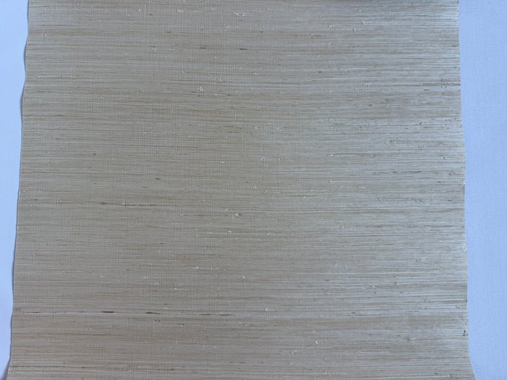Super Hemp Natural Grasscloth – Light Straw Beige Handwoven 42114