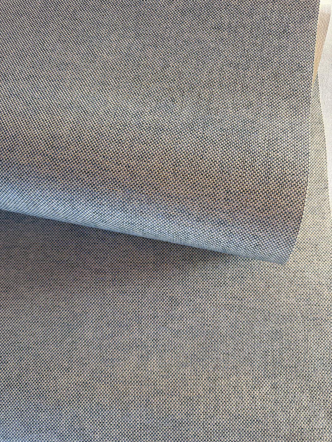 Paper Art Paper Weave Wallpaper – Denim Blue 46066