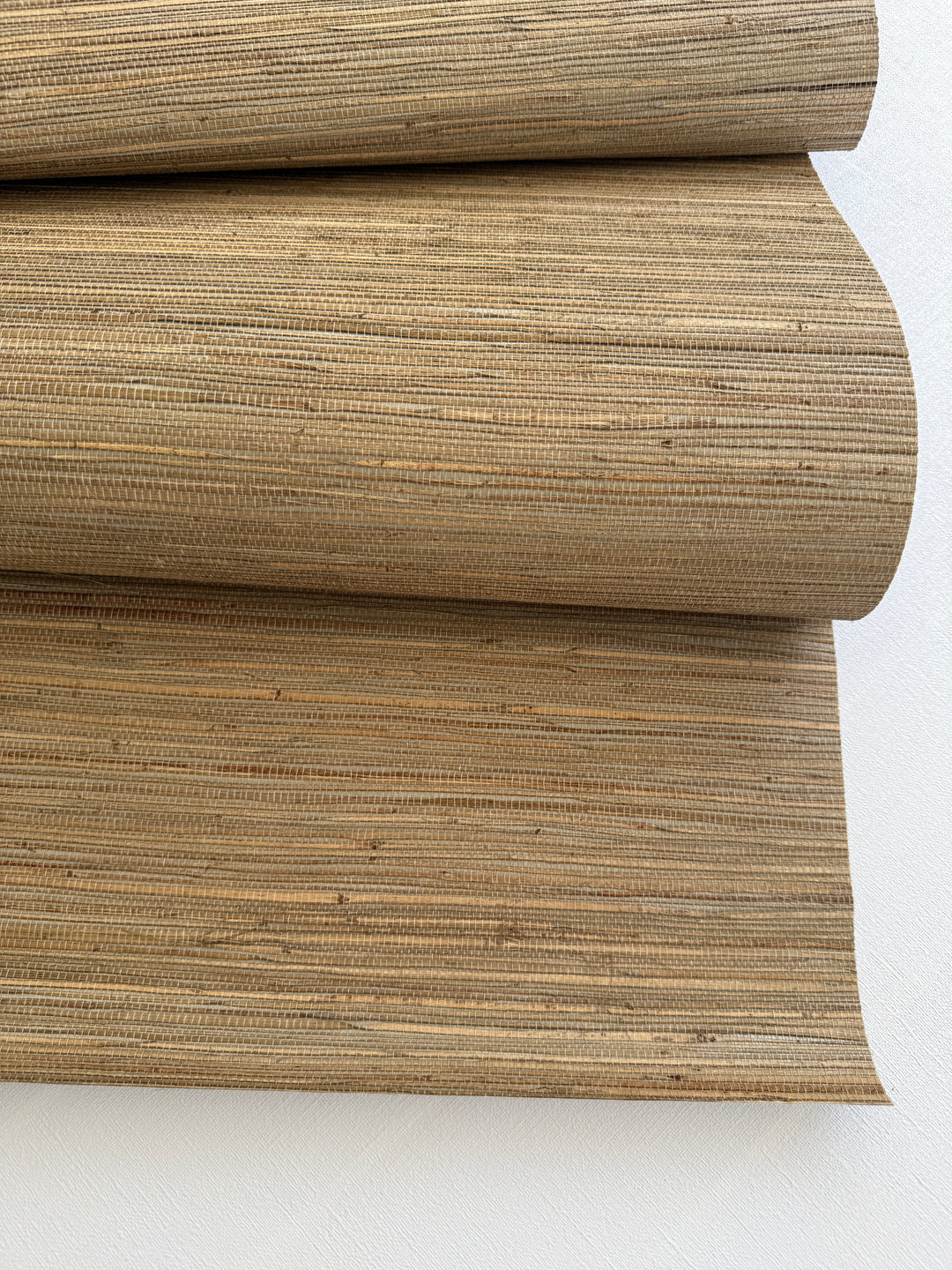 Natural Grasscloth Hemp Woven Traditional Wallpaper wood color 41055