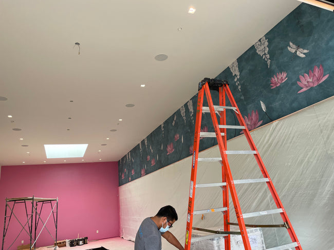 Printing and installation of custom wallcoverings and wallpaper in Los Angeles California