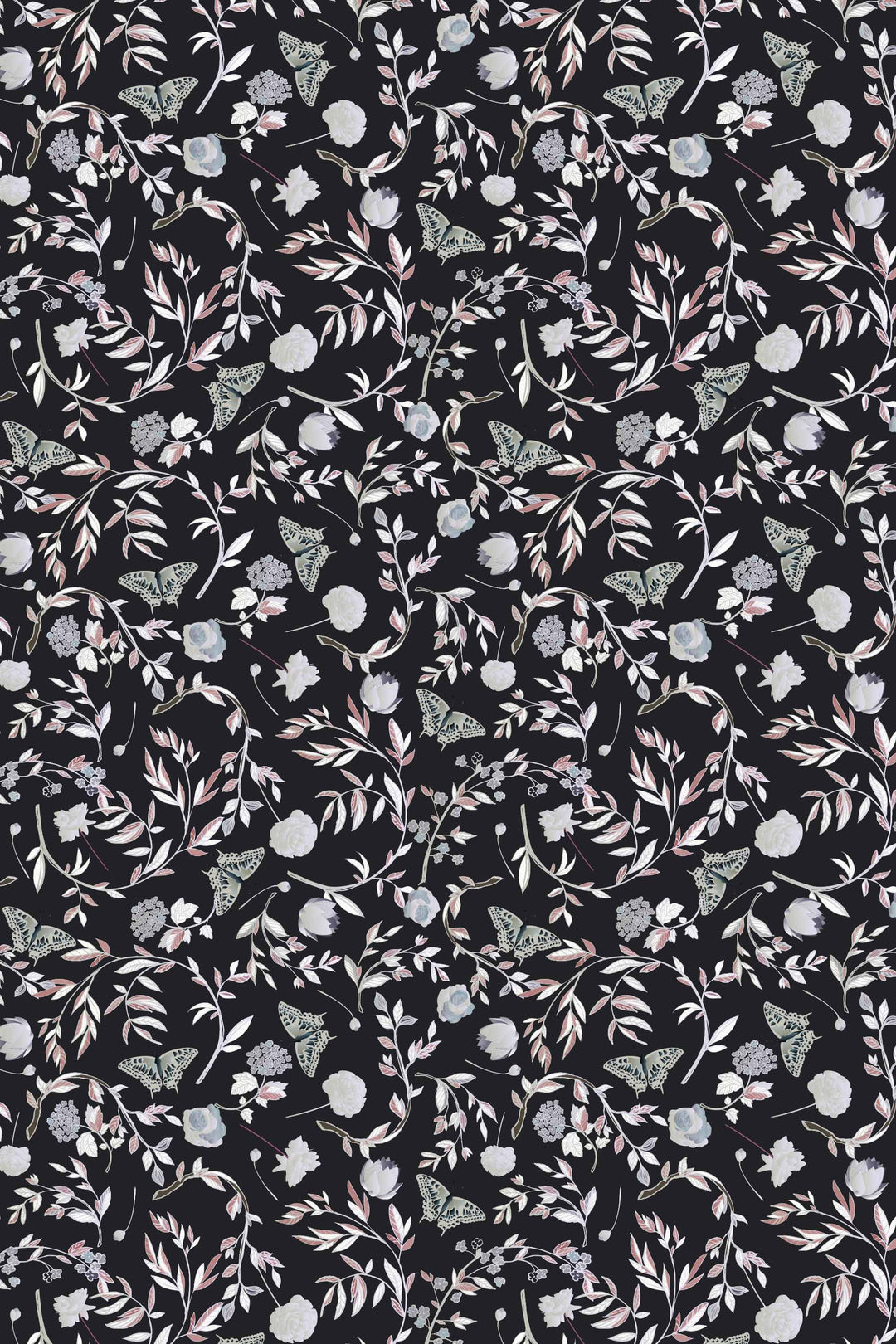 Moonlit Garden Butterflies 3747