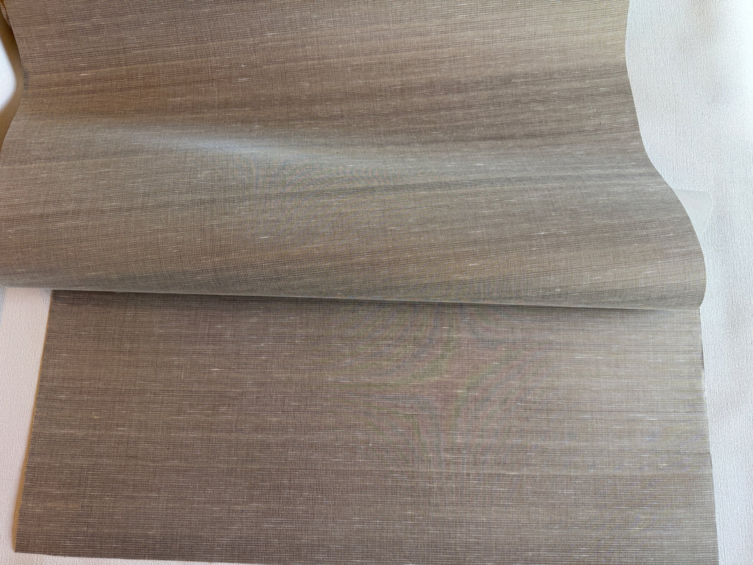 Abaca Driftwood Bronze Weave Natural Grasscloth Wallpaper 42077