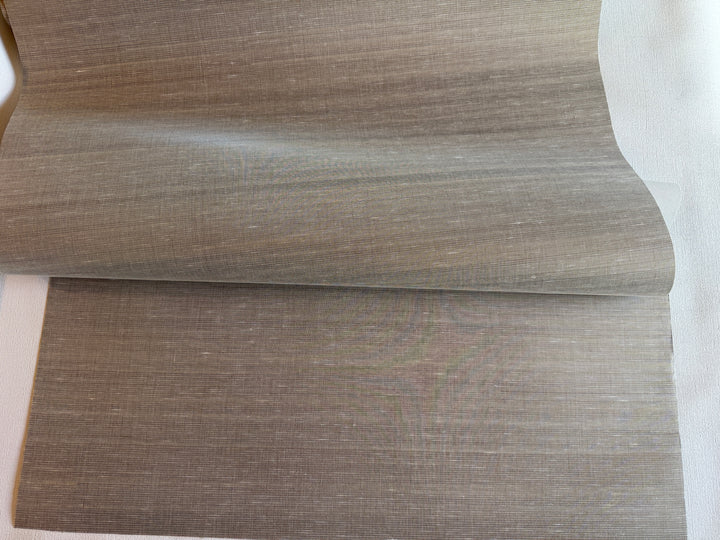 Abaca Driftwood Bronze Weave Natural Grasscloth Wallpaper 42077