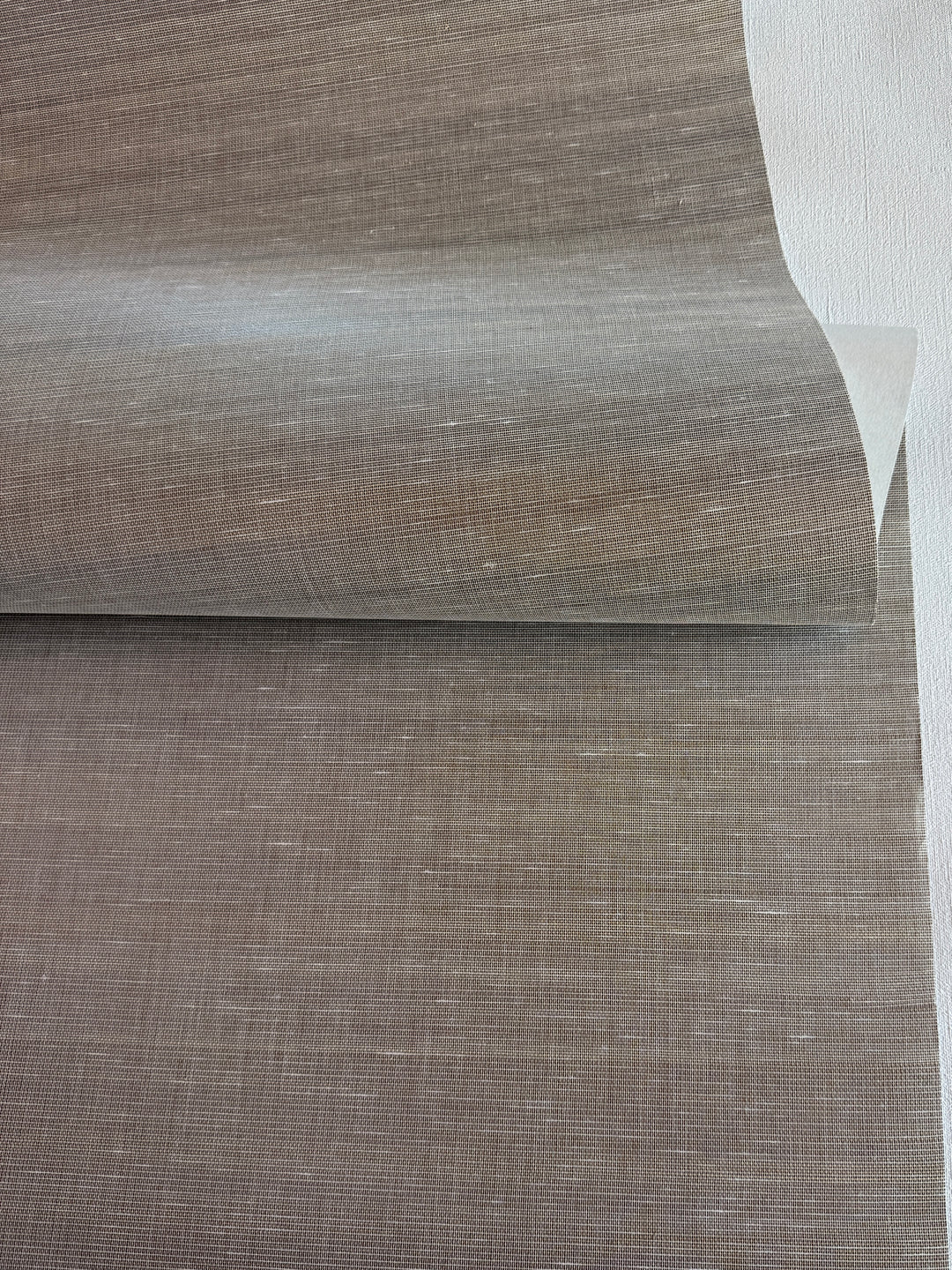 Abaca Driftwood Bronze Weave Natural Grasscloth Wallpaper 42077