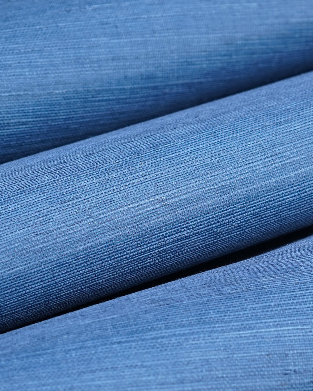 Natural Grasscloth Sisal Wallpaper - Midnight Navy - 42126